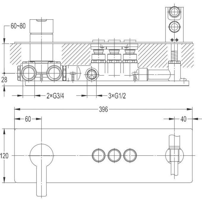Смеситель для душа Imprese Smart Click ZMK101901203, фото 2