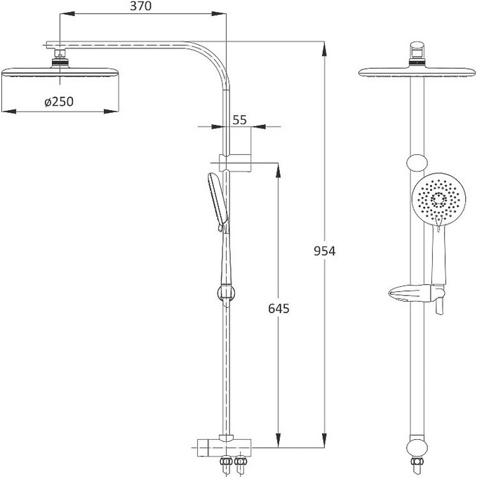 Душова система Imprese T-15082, фото , изображение 2