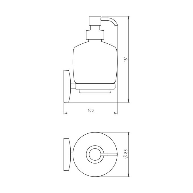 Дозатор для рідкого мила Ferro Novatorre 6150.0, фото , изображение 7