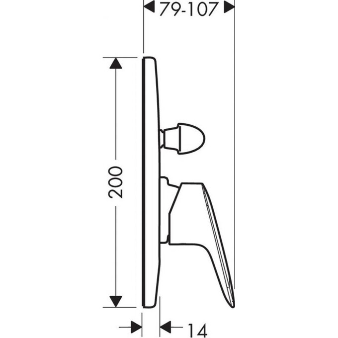 Смеситель для ванны Hansgrohe Logis 71409000, фото 2