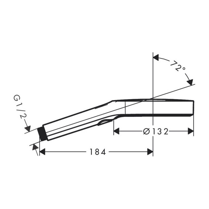 Ручной душ, белый матовый Hansgrohe Rainfinity 26864700, фото 3