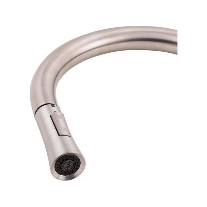 Смеситель для кухни Qtap Baruska QTBAR9137103UN (никель, с выдвижной лейкой), фото 5