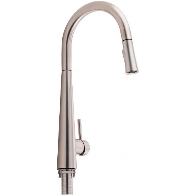 Смеситель для кухни Qtap Evicka QTEVI91103UN (никель, с выдвижной лейкой), фото 