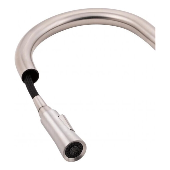 Смеситель для кухни Qtap Evicka QTEVI91103UN (никель, с выдвижной лейкой), фото 6