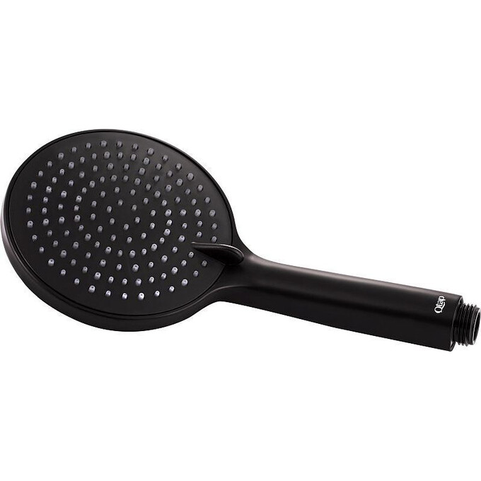 Лійка для душу Qtap Rucni QTRUCA116O3PBB (чорна, трирежимна), фото 