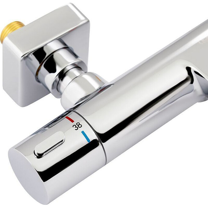 Термостатический смеситель для ванны Qtap Votice QVTC30T105GC, фото 4