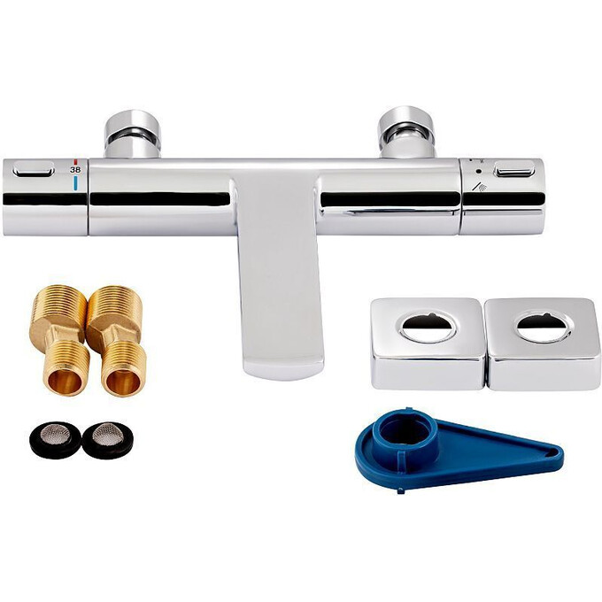 Термостатический смеситель для ванны Qtap Votice QVTC30T105GC, фото 8