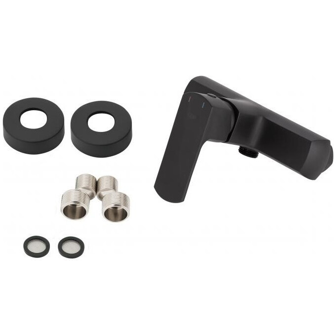 Змішувач для душу Qtap Lipno QTLIPNO4023101CB (чорний), фото , изображение 5