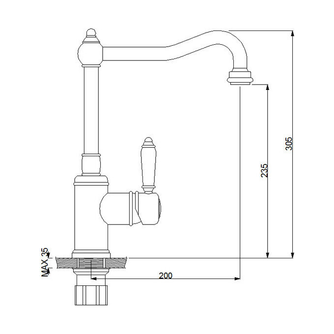 Смеситель для кухни Newarc Elite 130531, фото 5