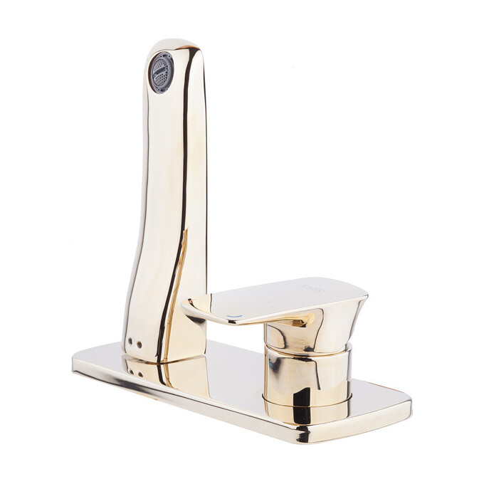 Змішувач для умивальника прихованого монтажу Newarc Life 981578 (золотий), фото , изображение 4