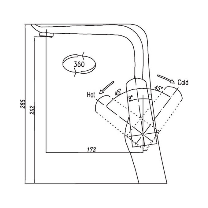 Смеситель для кухни Venezia Skyline 5010402, фото 7