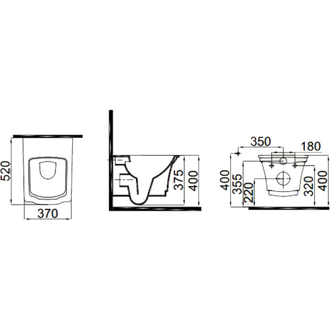 Безободковый подвесной унитаз Idevit Neo Classic 3304-0616, фото 5