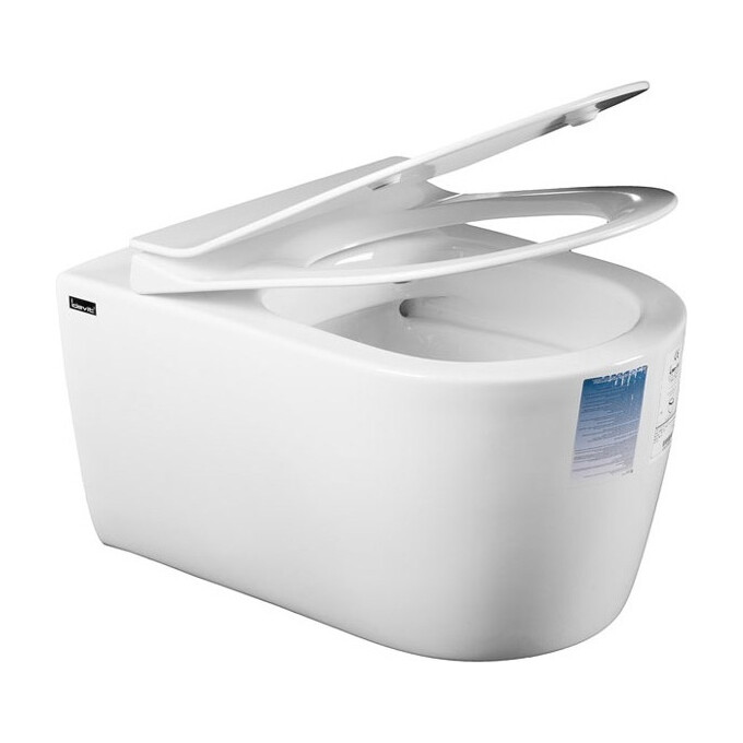 Безободковый подвесной унитаз Idevit Alfa SETK3104-2616-001-1-6000 (c сиденьем), фото 3