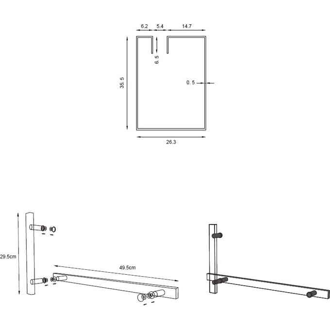 Душевая кабина без поддона 120x80 Asignatura Vik 59020402 (профиль черный матовый , стекло прозрачное), фото 5