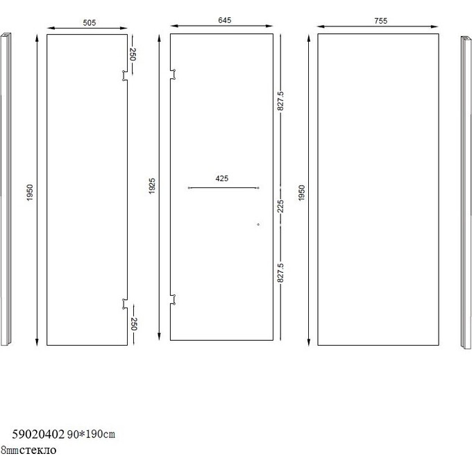 Душевая кабина без поддона 120x80 Asignatura Vik 59020402 (профиль черный матовый , стекло прозрачное), фото 4