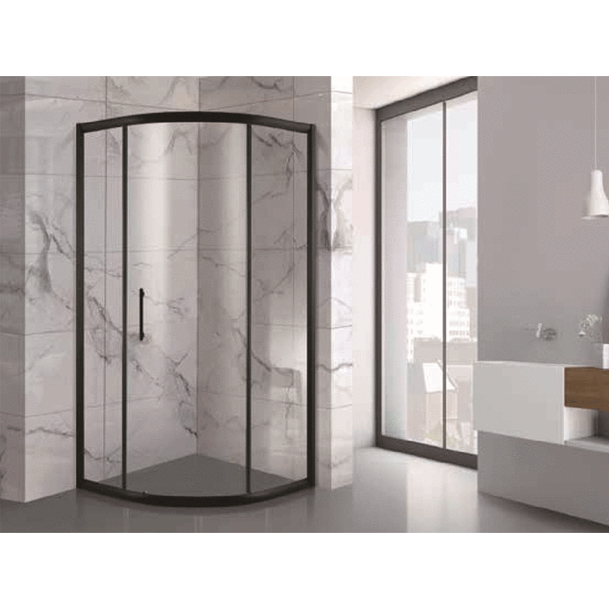 Душевая кабина без поддона 90x90 Asignatura Altea 29020802 (профиль черный матовый, стекло прозрачное), фото 