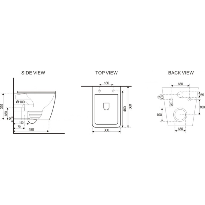 Безобідковий підвісний унітаз Asignatura Simple Line Rimless 37802805 (з сидінням), фото , изображение 2