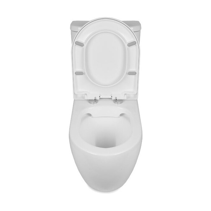 Безободковый унитаз-компакт Rimless Newarc Modern 3822W NEW (с сиденьем), фото 8