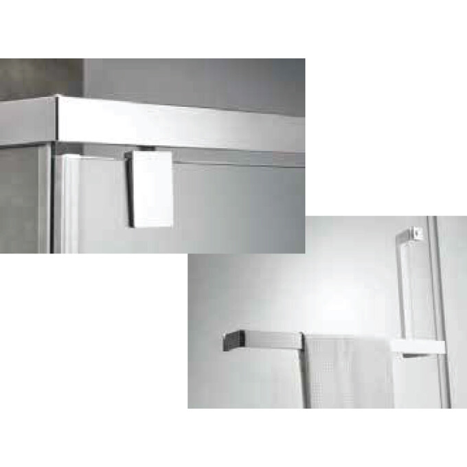 Душевая кабина без поддона 90x90 Asignatura Turia 39020409 (профиль сатин, стекло прозрачное), фото 2