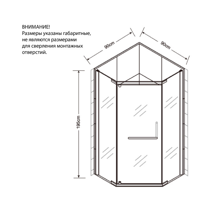 Душевая кабина без поддона 90x90 Asignatura Turia 39020409 (профиль сатин, стекло прозрачное), фото 9