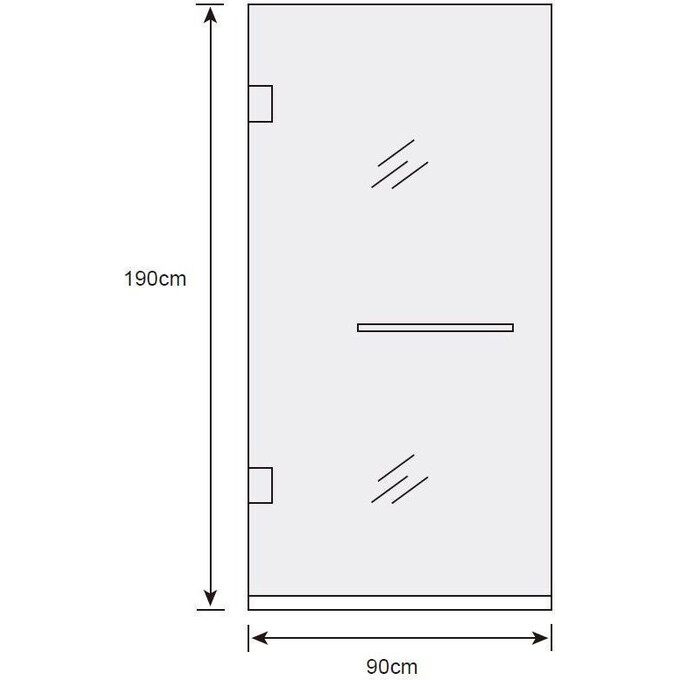 Душевая дверь 90 см Asignatura Turia 39040409 (профиль сатин, стекло прозрачное), фото 3