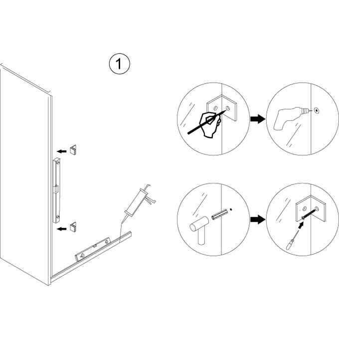 Душевая дверь 90 см Asignatura Turia 39040409 (профиль сатин, стекло прозрачное), фото 4