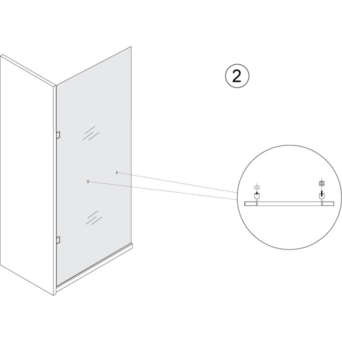 Душевая дверь 90 см Asignatura Turia 39040409 (профиль сатин, стекло прозрачное), фото 5