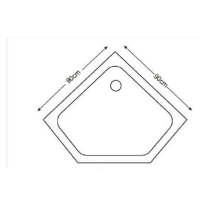 Душовий піддон 90x90 Asignatura Turia 39833005, фото , изображение 2