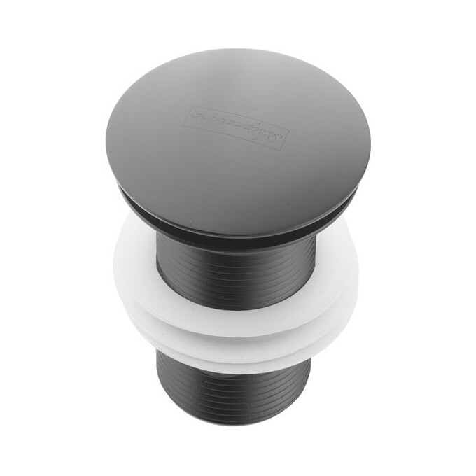 Донний клапан без переливу Asignatura 45513902 (чорний матовий), фото , изображение 2