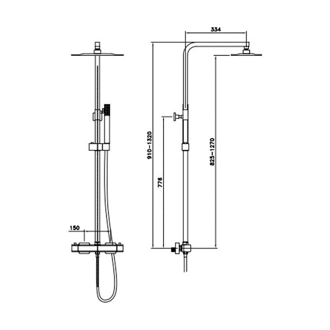 Душевая система с термостатом Asignatura 45537800, фото 2