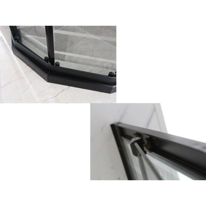 Душевая кабина без поддона 90x90 Asignatura Perissa 69020802 (профиль черный матовый, стекло принт), фото 3