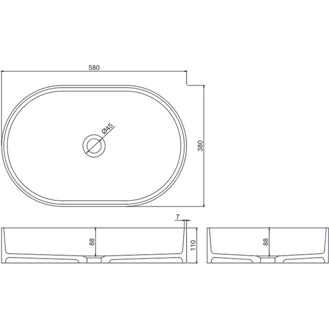 Умывальник 58 см Asignatura Delight 75701604, фото 3