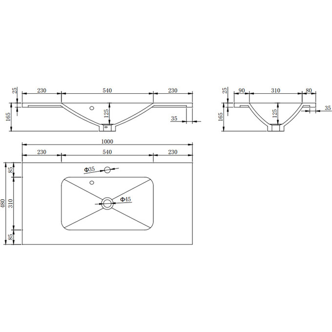 Умывальник 100 см Asignatura Delight 75721404, фото 5