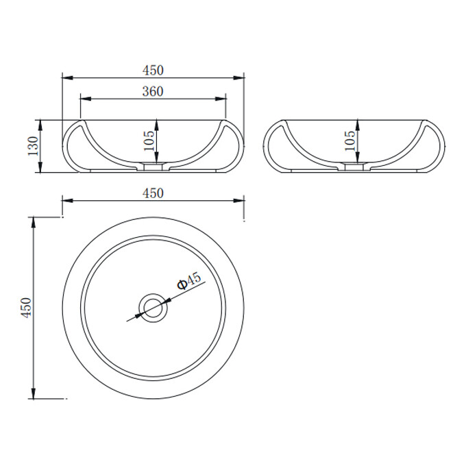 Умивальник 45 см Asignatura Delight 75731604, фото , изображение 5