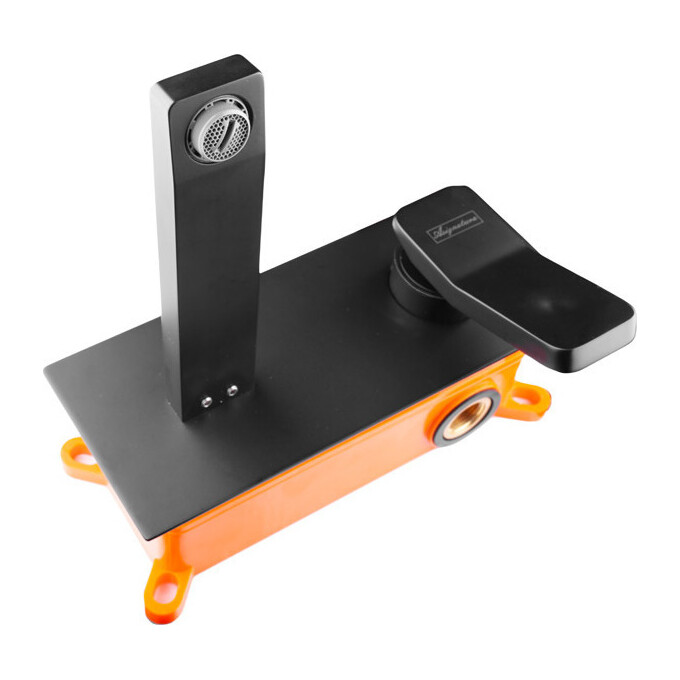 Змішувач для умивальника прихованого монтажу Asignatura Unique 85501902 (чорний матовий), фото , изображение 4