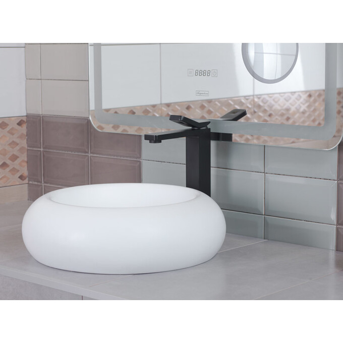 Смеситель для умывальника высокий Asignatura Unique 85521602 (черный матовый), фото 8