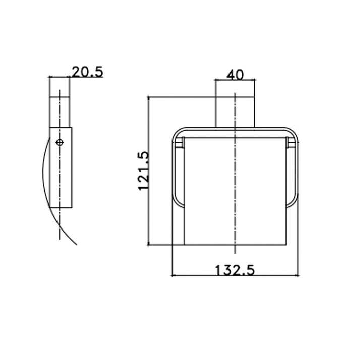 Держатель для туалетной бумаги Asignatura Unique 85605802 (черный матовый), фото 2