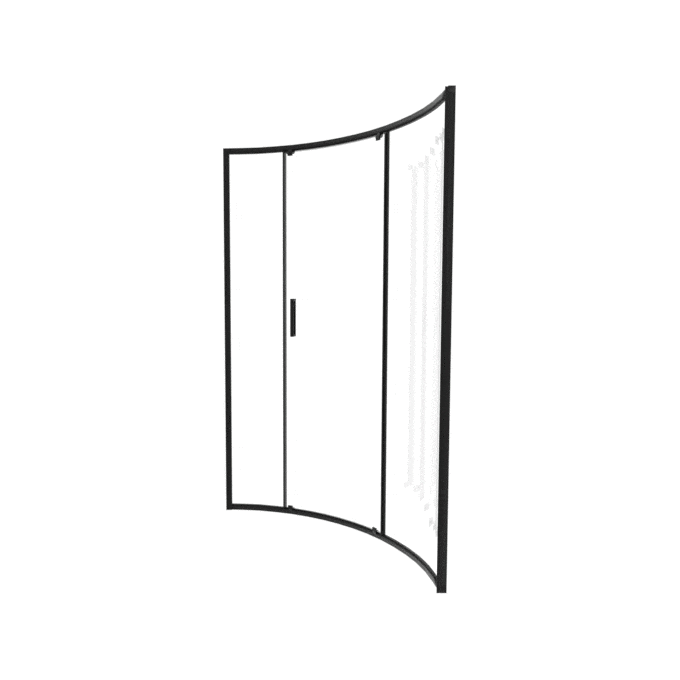 Душевая кабина без поддона 90x90 Asignatura Altea 29020802 (профиль черный матовый, стекло прозрачное), фото 2