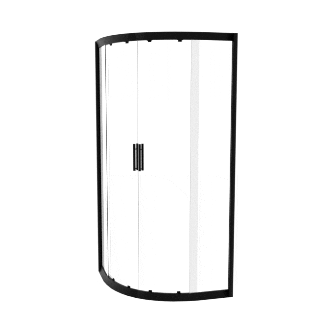 Душевая кабина без поддона 90x90 Asignatura Velvet 19020802 (профиль черный матовый, стекло прозрачное), фото 2