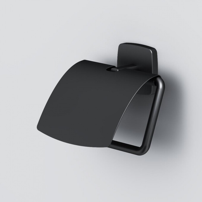 Держатель для туалетной бумаги с крышкой Am.Pm Gem A90341422 (черный), фото 3