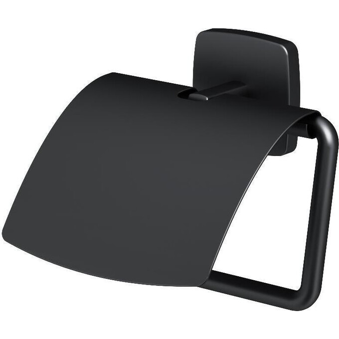 Держатель для туалетной бумаги с крышкой Am.Pm Gem A90341422 (черный), фото 