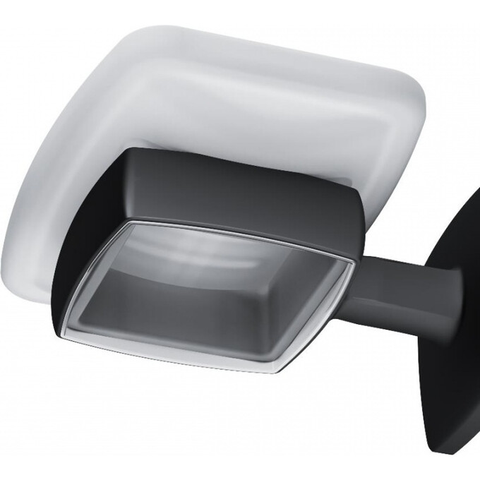 Стеклянная мыльница с настенным держателем Am.Pm Gem A9034222 (черная), фото 6