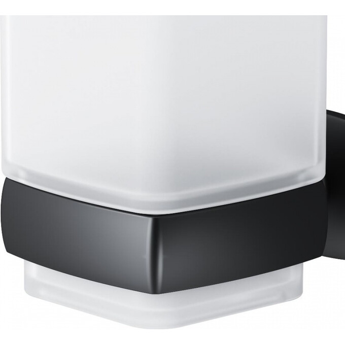 Стеклянный стакан с настенным держателем Am.Pm Gem A9034322 (черный), фото 6