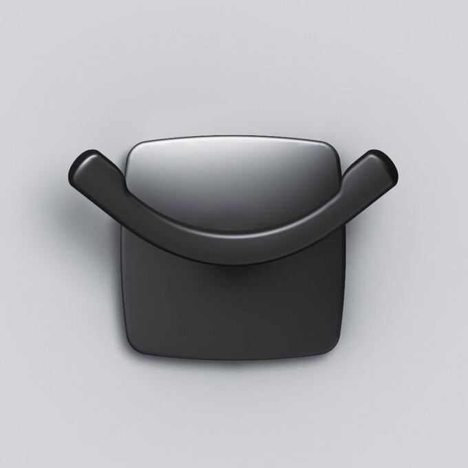 Двойной крючок для полотенец Am.Pm Gem A9035622 (черный), фото 5