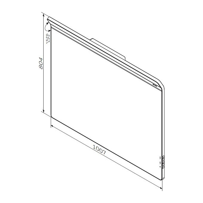 Зеркало с LED подсветкой 100 см Am.Pm Inspire 2.0 M50AMOX1001SA (с системой антизапотевания), фото 6