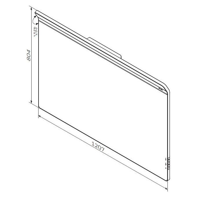 Зеркало с LED подсветкой 120 см Am.Pm Inspire 2.0 M50AMOX1201SA (с системой антизапотевания), фото 6