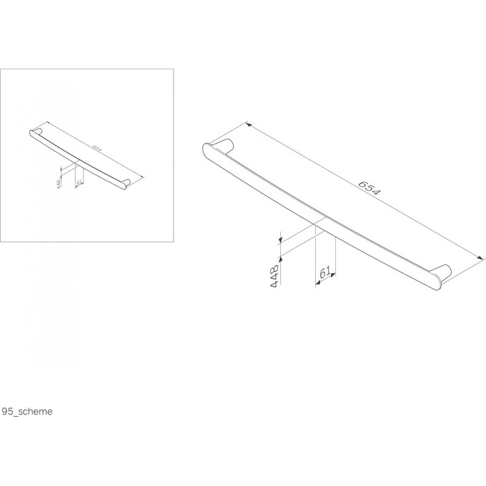 Полотенцедержатель Am.Pm Sensation A30346400, фото 8