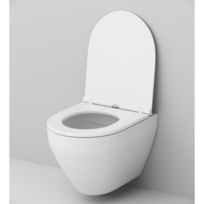 Безободковый подвесной унитаз Am.Pm Spirit FlashClean C701700WH (без сиденья), фото 12