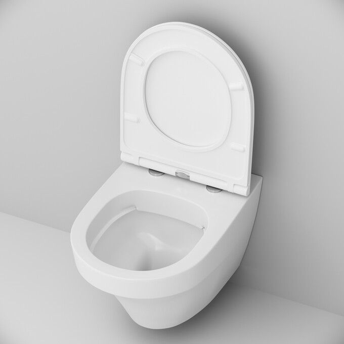 Безободковый подвесной унитаз Am.Pm Inspire FlashClean C501700WH (без сиденья), фото 9