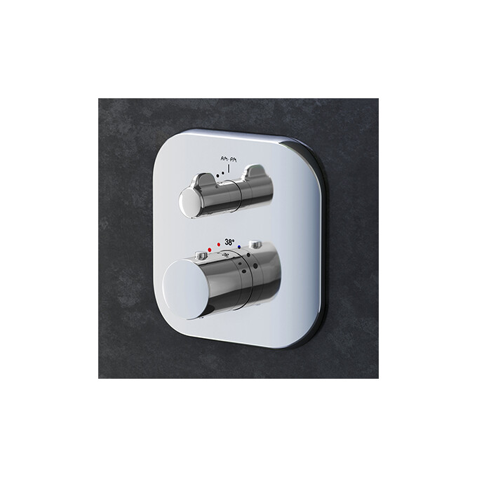 Зовнішня частина термостатичного змішувача для ванни Am.Pm Sensation F3075600, фото , изображение 2